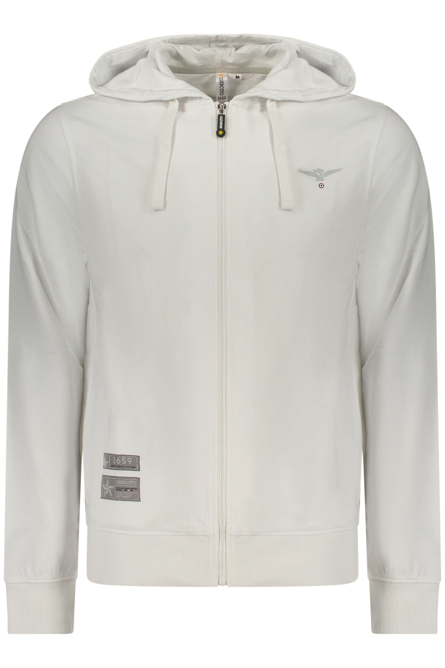 Accademia Militare Military Academy Men's White Zip-Up Sweatshirt
