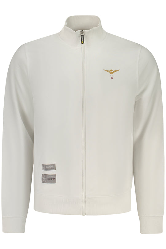 Accademia Militare Military Academy Men's White Zip-Up Sweatshirt