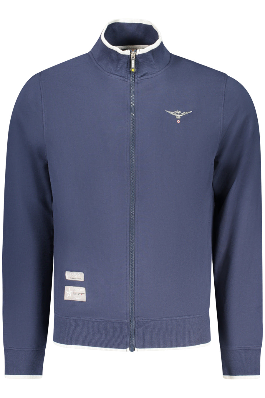 Accademia Militare Military Academy Men's Blue Zip-Up Sweatshirt