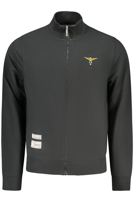 Accademia Militare Military Academy Men's Black Zip-Up Sweatshirt