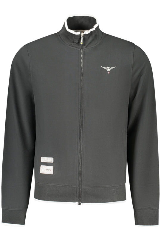 Accademia Militare Military Academy Men's Black Zip-Up Sweatshirt