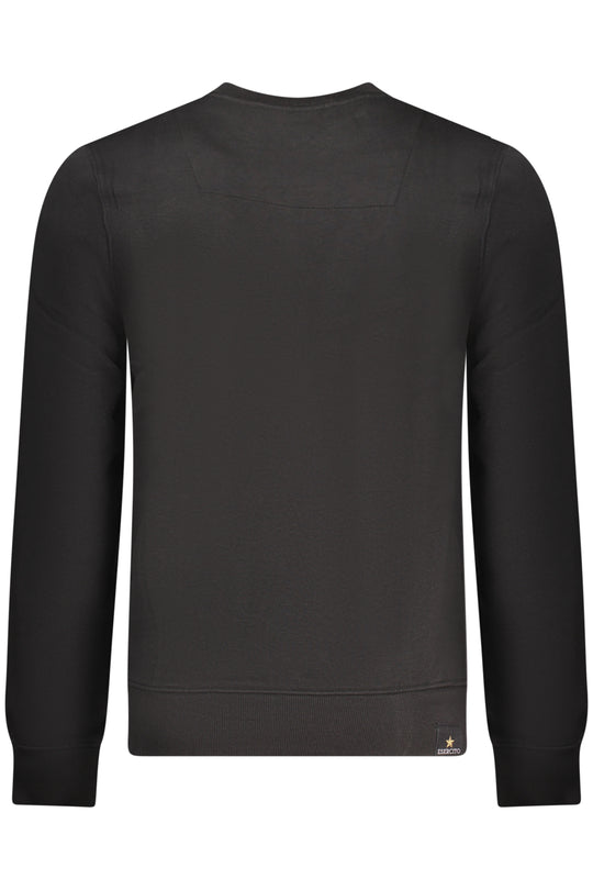 Accademia Militare Military Academy Men's Black Zip-Up Sweatshirt