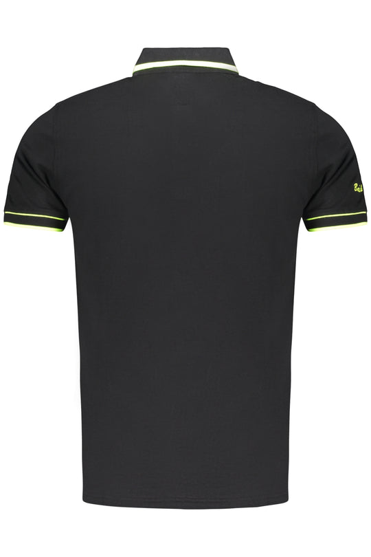 Baci&Abbracci Kisses & Hugs Men's Short-Sleeved Black Polo Shirt
