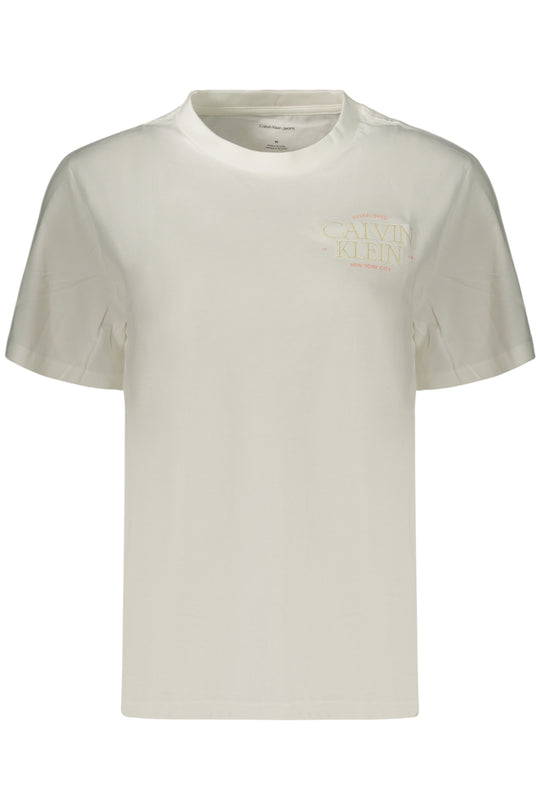 CALVIN KLEIN T-SHIRT FEMME À MANCHES COURTES BLANC