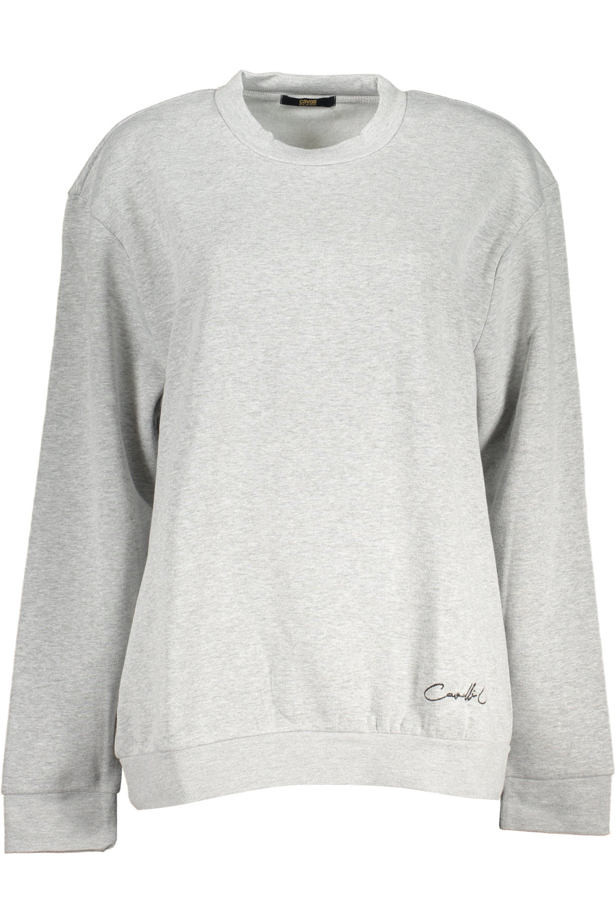 Cavalli Class Women's Gray Zipless Sweatshirt