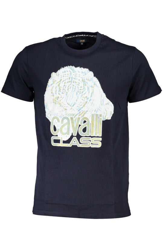 Cavalli Class Short Sleeve T-Shirt Men Blue