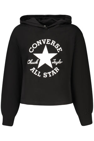 Converse Girls' Zip-Up Hoodie, Black