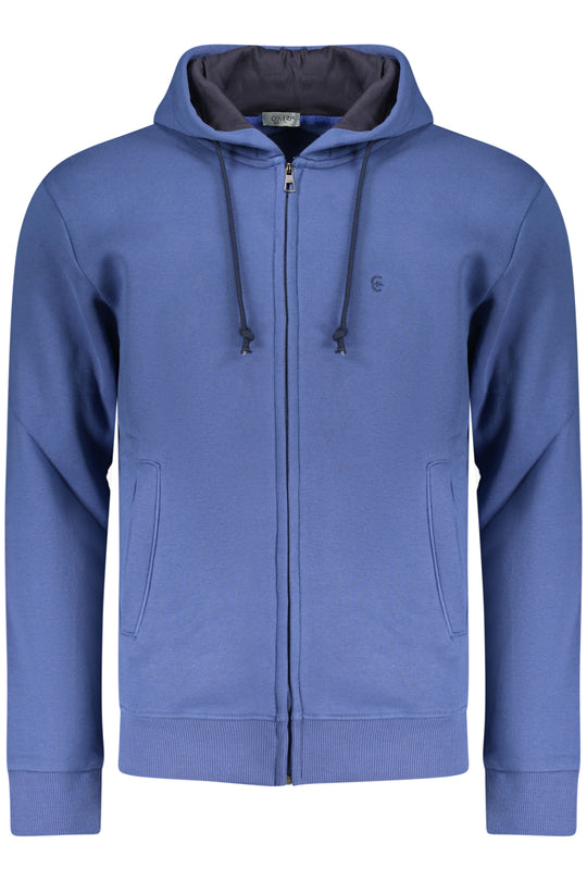 Coveri Moving Men's Blue Zip-Up Sweatshirt
