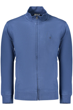 Coveri Moving Men's Blue Zip-Up Sweatshirt