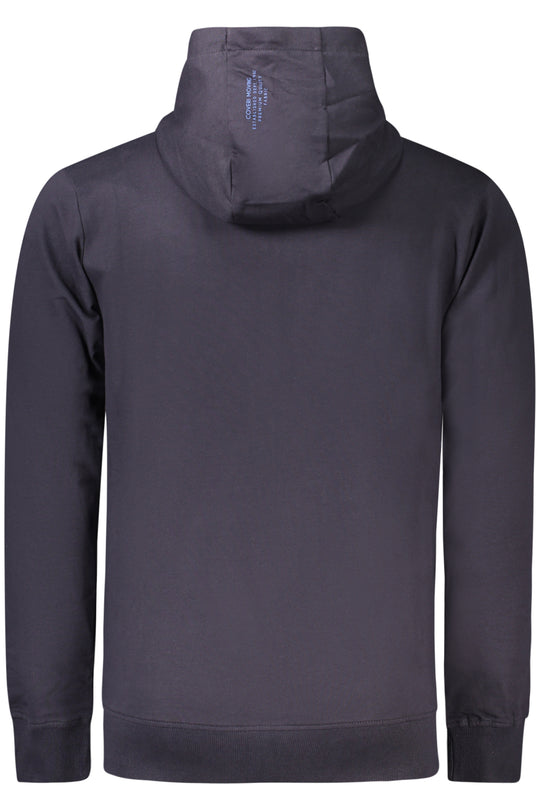 Coveri Moving Men's Blue Zip-Up Sweatshirt