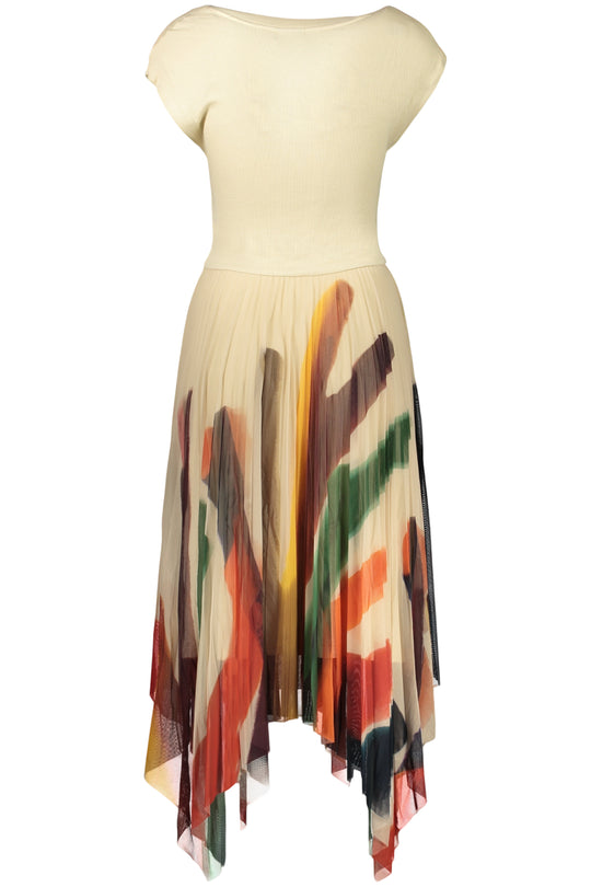 Desigual Women's Long Dress in Beige