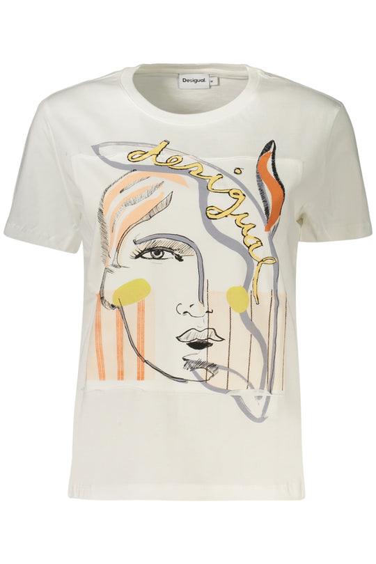 Desigual Women's Short-Sleeve T-Shirt White