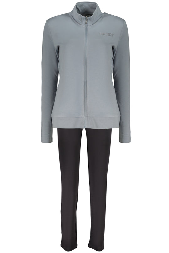Freddy Women's Light Blue Zip-Up Sweatshirt