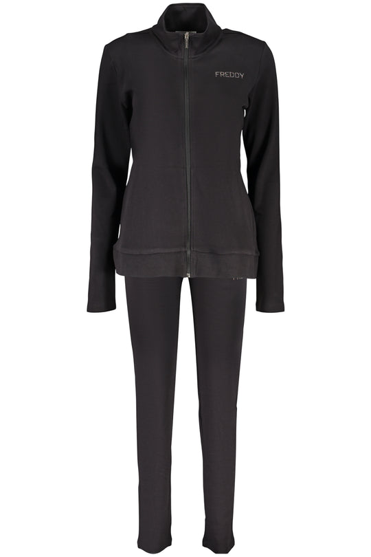 Freddy Women's Black Zip-Up Sweatshirt