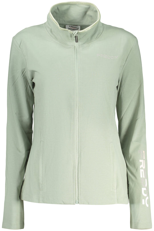 Freddy Women's Green Zip-Up Sweatshirt