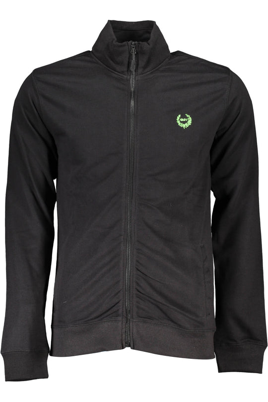 Gian Marco Venturi Men's Black Zipped Sweatshirt