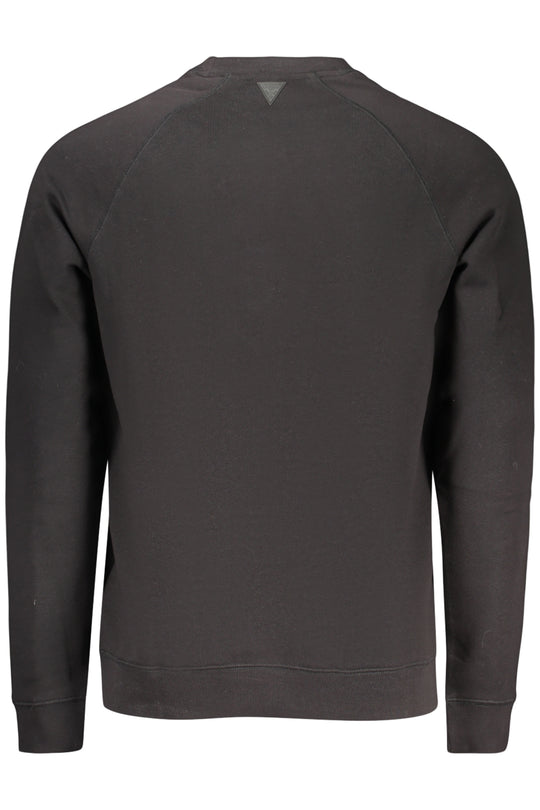 Guess Jeans Men's Black Zip-Up Sweatshirt
