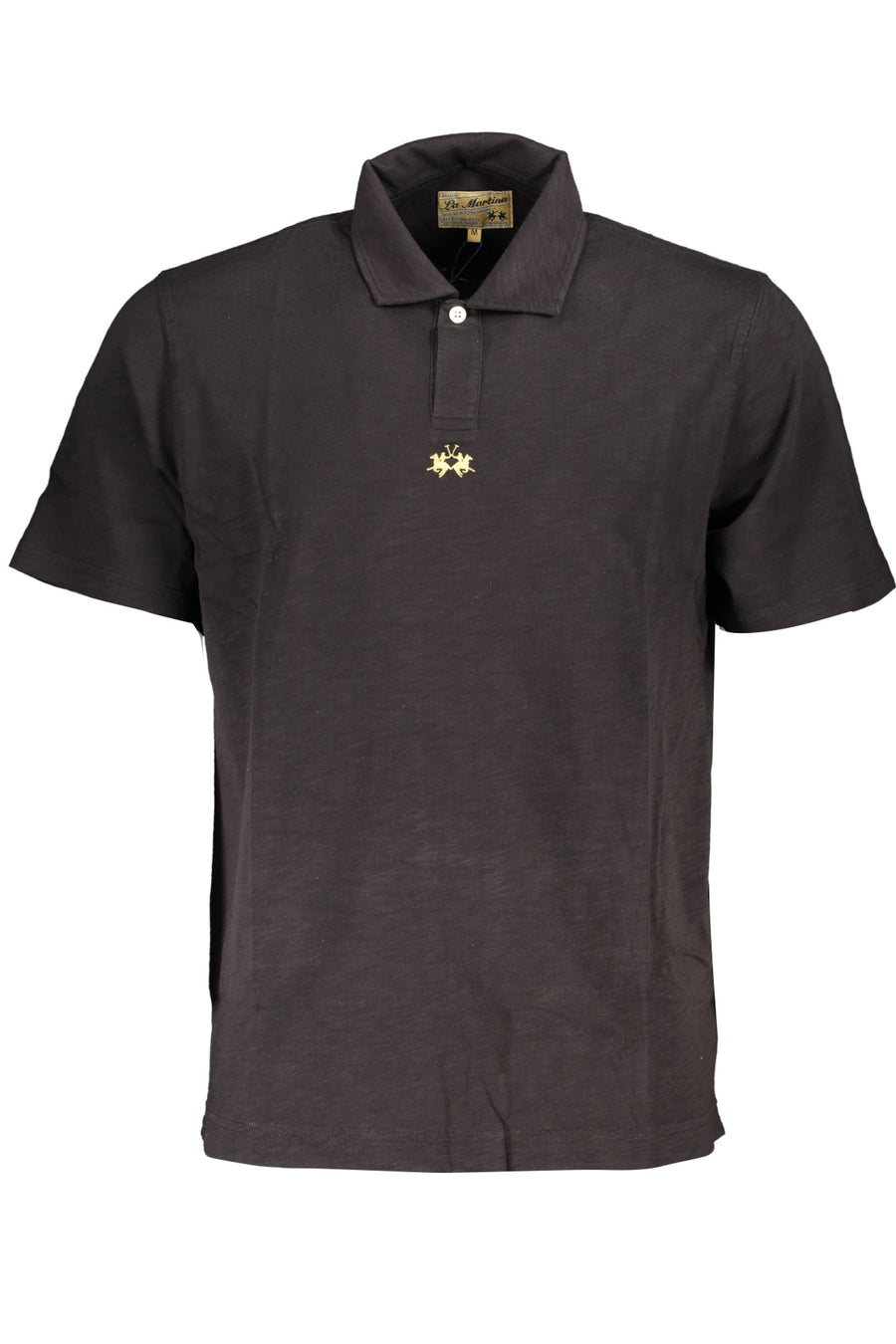La Martina Men's Black Short Sleeved Polo Shirt