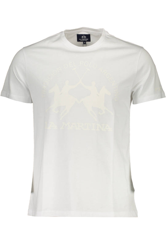 La Martina Men's Short Sleeve T-Shirt White