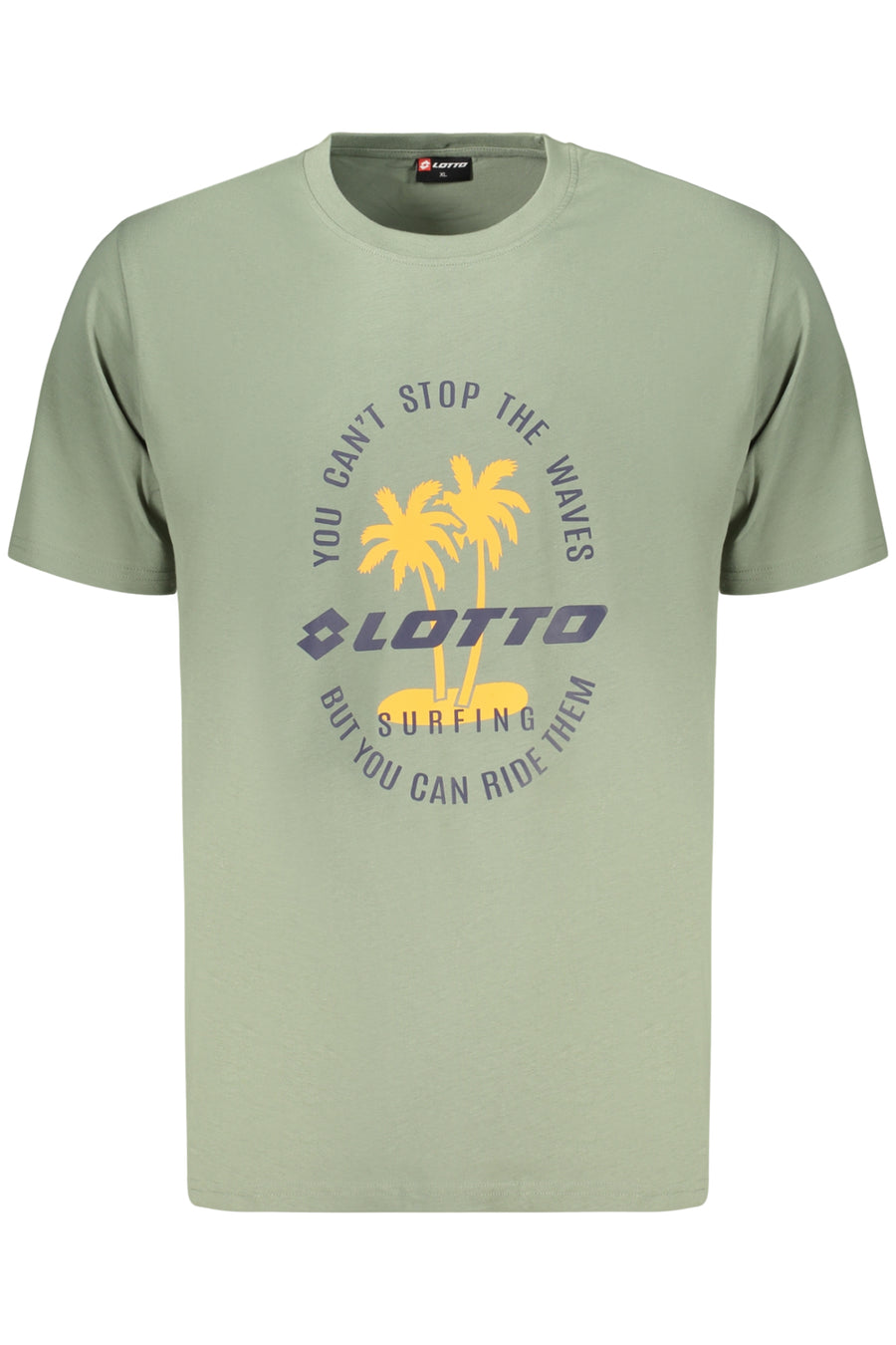 LOTTO T-SHIRT HOMME VERT À MANCHES COURTES