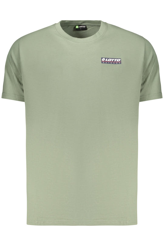 LOTTO T-SHIRT HOMME VERT À MANCHES COURTES
