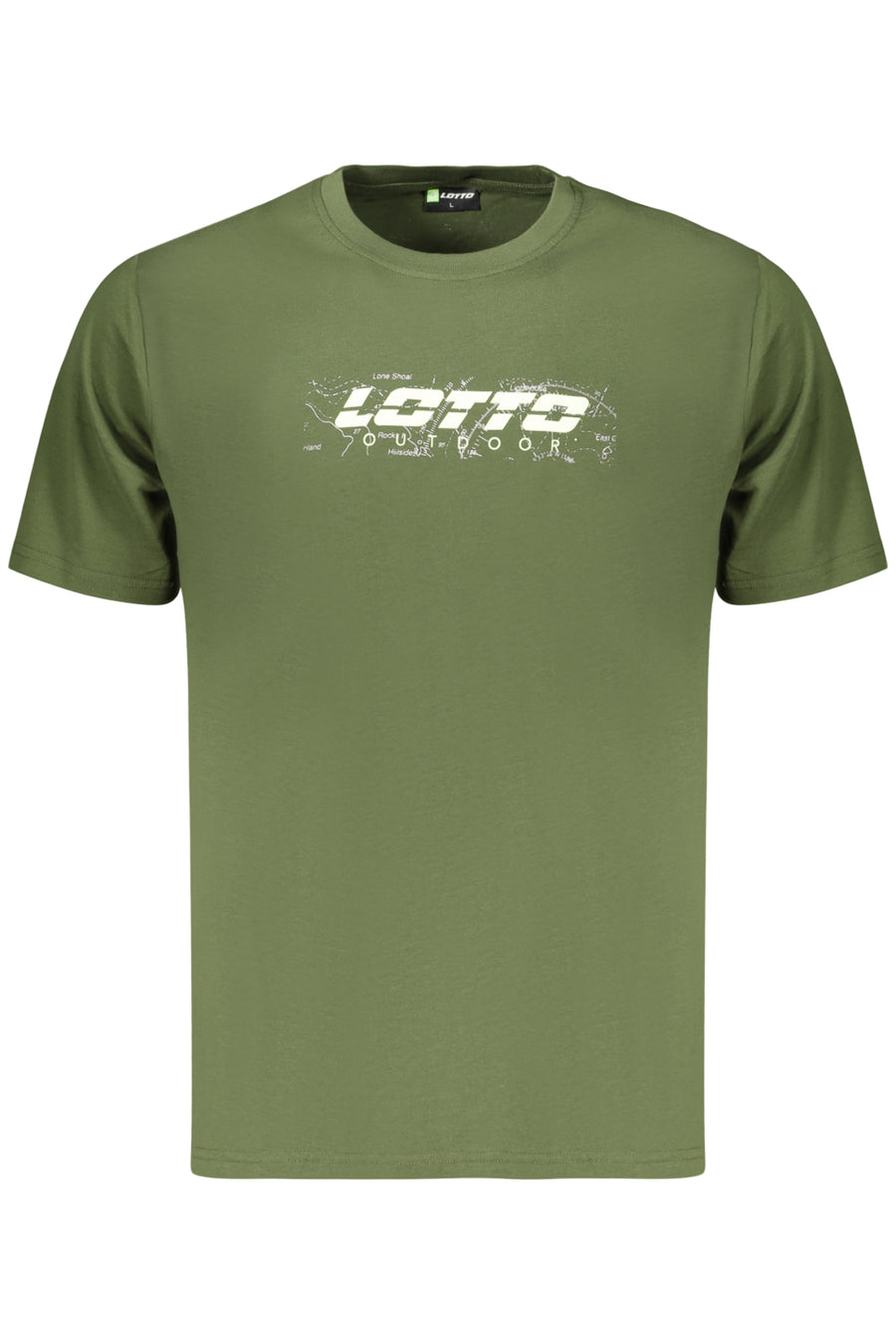 LOTTO T-SHIRT HOMME VERT À MANCHES COURTES