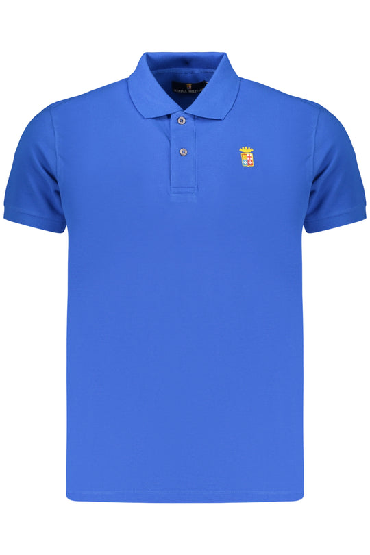 Marina Militare Navy Navy Men's Short-Sleeved Polo Shirt, Blue