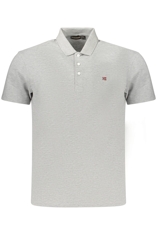 Napapijri Men's Short-Sleeve Polo Shirt, Grey