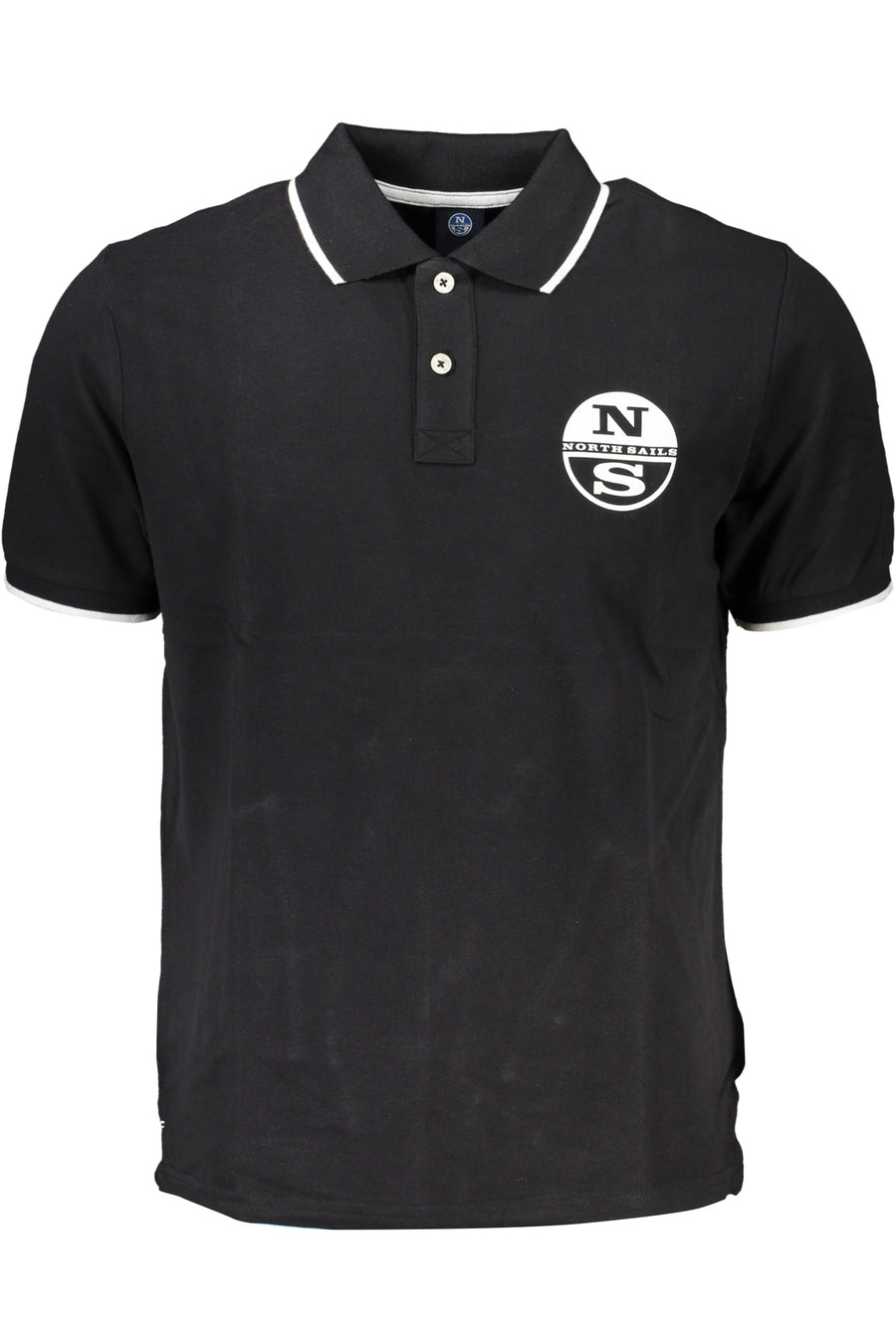 North Sails Men's Black Short Sleeved Polo Shirt