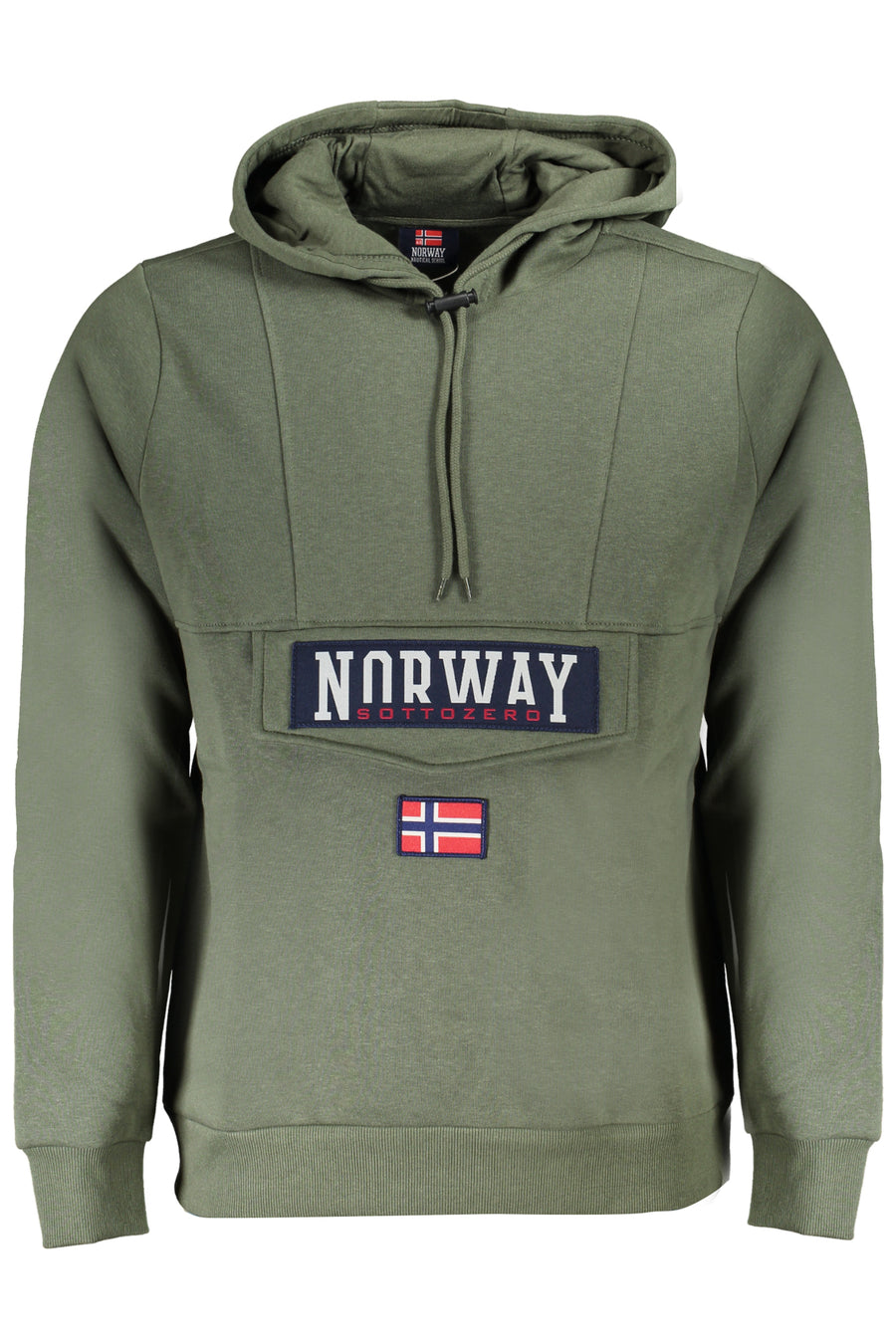 Norway 1963 Men's Zip-Up Sweatshirt, Green