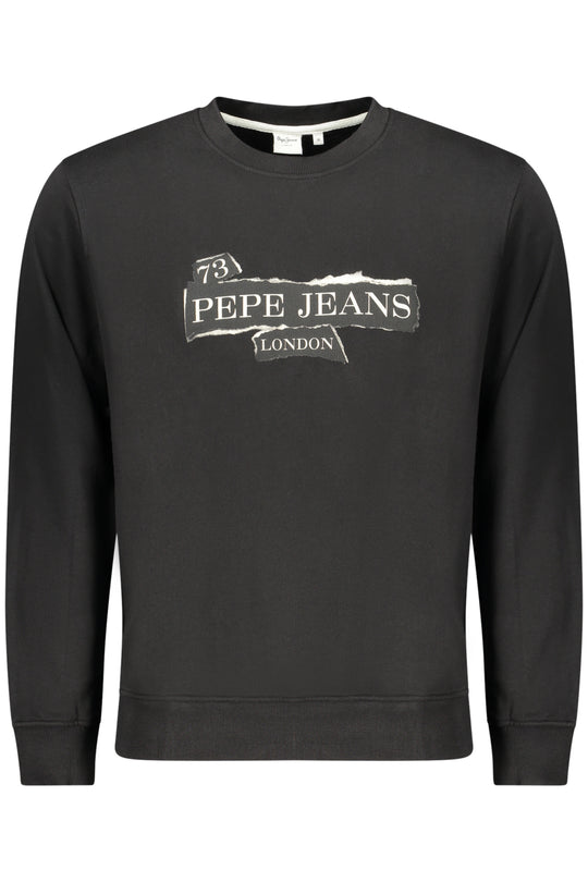 Pepe Jeans Men's Black Zip-Up Sweatshirt