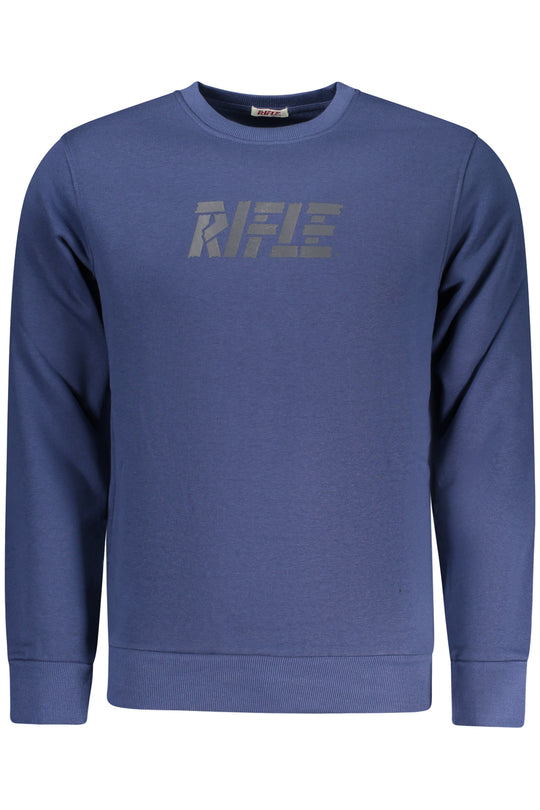 Rifle Men's Zip-Up Sweatshirt Blue
