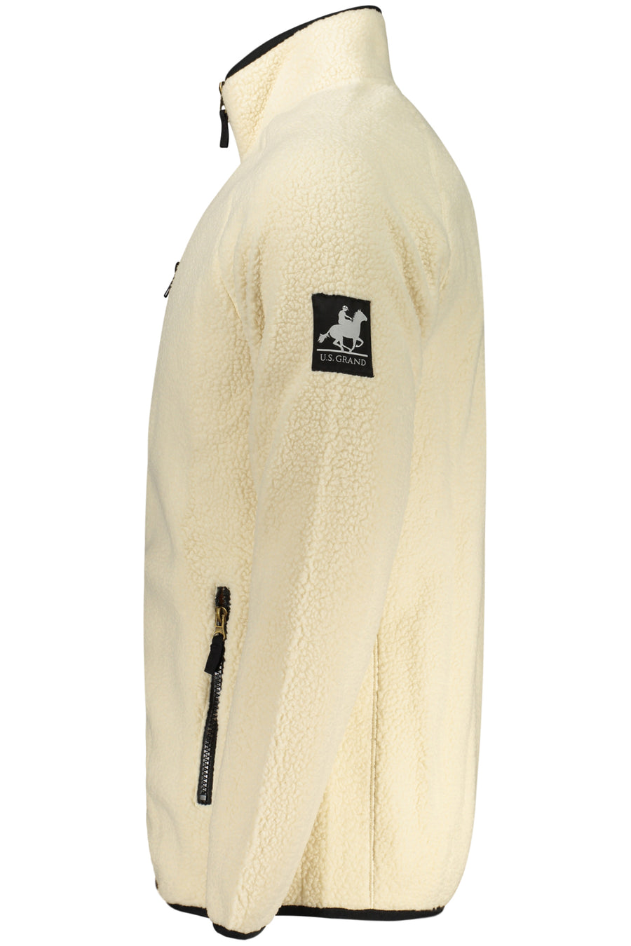 U.S. Grand Us Grand Men's White Zip-Up Sweatshirt