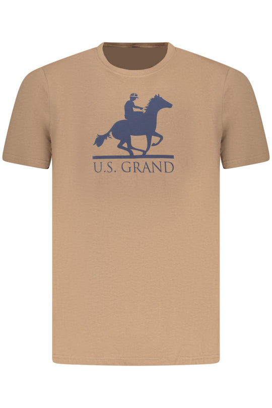 U.S. Grand Us Grand Men's Short-Sleeve T-Shirt Brown