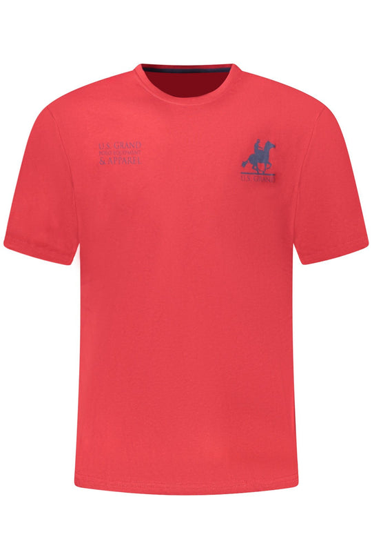 U.S. Grand Us Grand Men's Short-Sleeved Red T-Shirt